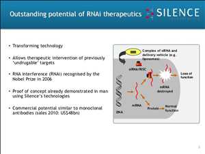 치료제를 위한 RNAi Market